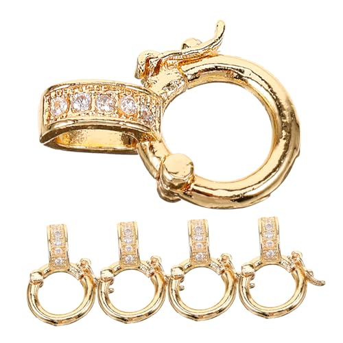 BELLIFFY 5 Stück Teiliges Schmuckverschluss Konnektoren Kettenverschluss für DIY Armbänder und und Vielseitige Schmuckverschlüsse für Damen BELLIFFY 5 Stück Teiliges Schmuckverschluss Konnektoren Kettenverschluss für DIY Armbänder und und Vielseitige Schmuckverschlüsse für Damen von BELLIFFY
