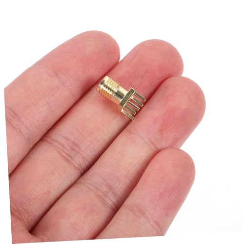 BELLIFFY 5 Stück Teiliges Sma Buchse Adapter Gerader Sma Female Socket Stecker Stabile Metallverbindung für Drahtlose Kommunikation und Elektronische Geräte Langlebig und Signalverstärkend von BELLIFFY