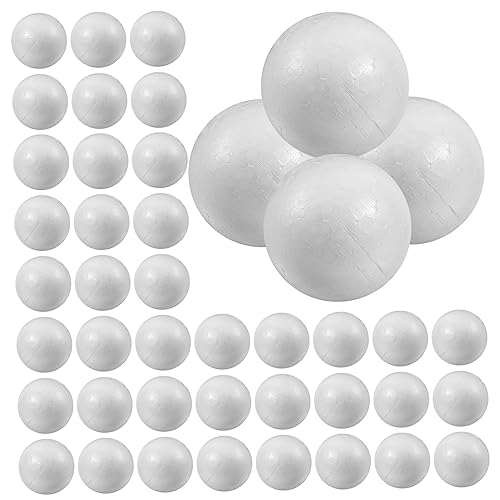BELLIFFY 50 Stück Styroporkugeln Feste Bastelmaterialien für DIY Dekorationen Hochzeiten Weihnachten und Feste Vielseitig Einsetzbar für Kreative Projekte und Modellbau BELLIFFY 50 Stück Styroporkugeln Feste Bastelmaterialien für DIY Dekorationen Hochzeiten Weihnachten und Feste Vielseitig Einsetzbar für Kreative Projekte und Modellbau von BELLIFFY