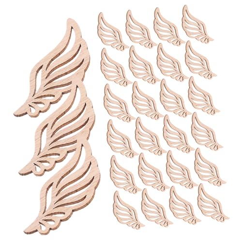 BELLIFFY 50 Stück Unlackierte Engelsflügel Holzstücke Naturholz Bastelmaterial Stabil Für DIY Projekte Weihnachtsdeko Hochzeit Scrapbooking Kreative Handwerkskunst BELLIFFY 50 Stück Unlackierte Engelsflügel Holzstücke Naturholz Bastelmaterial Stabil Für DIY Projekte Weihnachtsdeko Hochzeit Scrapbooking Kreative Handwerkskunst von BELLIFFY