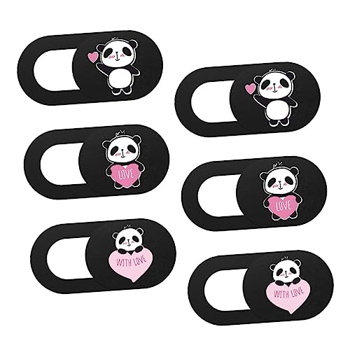 BELLIFFY 6 Stücke Laptop Abdeckung Rutsche Webcam Abdeckung Rutsche Für Computer Abs Kunststoff Panda Muster Privatsphäre Zubehör von BELLIFFY