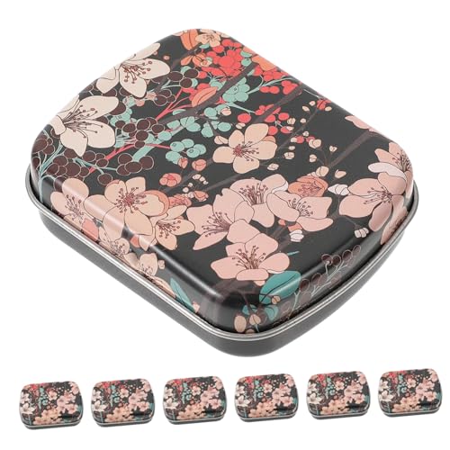 BELLIFFY 6 Stück Kleine Metallbox mit Klappdeckel Tragbare Bonbondose und Mini aufbewahrungsbox für Schmuck Schlüssel Süßigkeiten Praktische Pocket Storage Box aus Robustem Eisen BELLIFFY 6 Stück Kleine Metallbox mit Klappdeckel Tragbare Bonbondose und Mini aufbewahrungsbox für Schmuck Schlüssel Süßigkeiten Praktische Pocket Storage Box aus Robustem Eisen von BELLIFFY