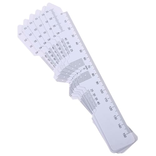 BELLIFFY 6 Stück Teiliges Optisches Kunststoff pupillendistanzmesslineal Leichtes Ergonomisches Pd ruler mit Präziser Messskala für Professionelle Augenabstandsmessung und Brillenanpassung von BELLIFFY