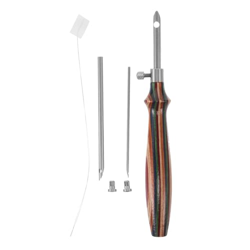 BELLIFFY 7stücke Nadelstanzset Mit Holzgriff Garnstanznadel Filz Stanznadel-Kits Als Bastelbedarf Inklusive Filznadel Und Stickwerkzeug-kit Geeignet Für Anfänger Und Heimwerker von BELLIFFY