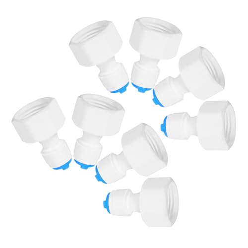 BELLIFFY 8 Stück Teiliges Kunststoff Schnellanschluss Wasserfilter Adapter Druckbeständig Einfache Installation Weiblicher Anschluss Kompatibel mit Wasserleitungssystemen für Zuhause Büro von BELLIFFY