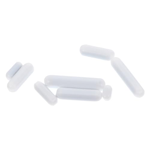 BELLIFFY 8 Stück Teiliges Ptfe magnetrührstab Zylindrische Labor rührstäbe Temperaturbeständig bis Strahlenresistent für Chemische und Biologische Anwendungen von BELLIFFY