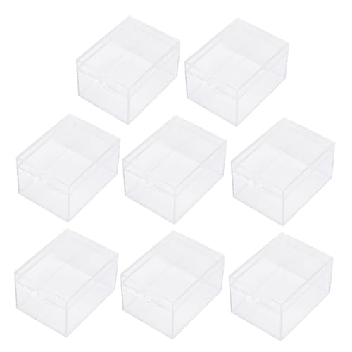 BELLIFFY 8 Stück Teiliges Transparente Aufbewahrungsboxen aus Robustem Kunststoff Kleine Rechteckige Display Boxen für Muschel Insektenproben Praktische Sammlerboxen für Zuhause und Büro BELLIFFY 8 Stück Teiliges Transparente Aufbewahrungsboxen aus Robustem Kunststoff Kleine Rechteckige Display Boxen für Muschel Insektenproben Praktische Sammlerboxen für Zuhause und Büro von BELLIFFY