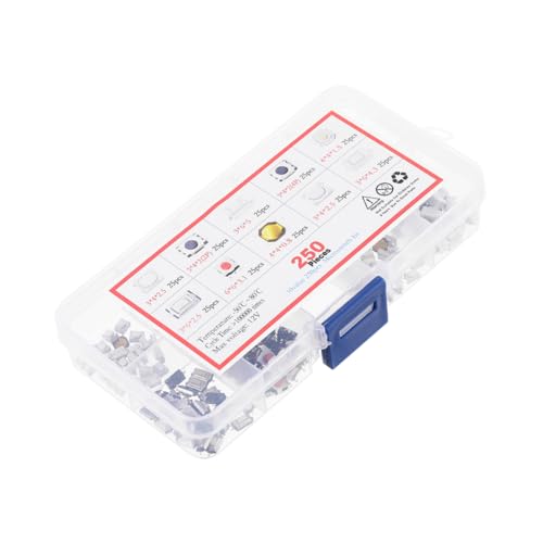 BELLIFFY 250-teiliges Sortimentskit Für Taktile Drucktasten Mit Mikro-momentantakt von BELLIFFY