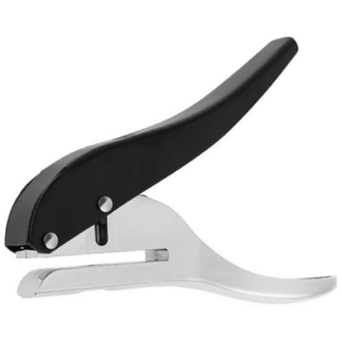 BELLIFFY Einzelloch Lochstanzer Metall Heavy Duty für Papier PVC ergonomisch Schwarz Büro Schule Zuhause von BELLIFFY