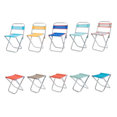 BELLIFFY Faltbarer Campingstuhl mit Rückenlehne Leichter Robuster Angelstuhl aus Edelstahl Mobiler Outdoor Mesh Hocker Klappbar Tragbar für Angeln Wandern und Reisen Zufällige Farbe BELLIFFY Faltbarer Campingstuhl mit Rückenlehne Leichter Robuster Angelstuhl aus Edelstahl Mobiler Outdoor Mesh Hocker Klappbar Tragbar für Angeln Wandern und Reisen Zufällige Farbe von BELLIFFY