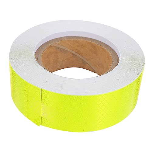 BELLIFFY Leuchtendes Warnband Fluoreszierendes Reflektorband Auffälliges Reflektierendes Band Mit Wabenmuster Mehrere Reflexionswinkel Praktisch Für Dekoration Und Warnung von BELLIFFY
