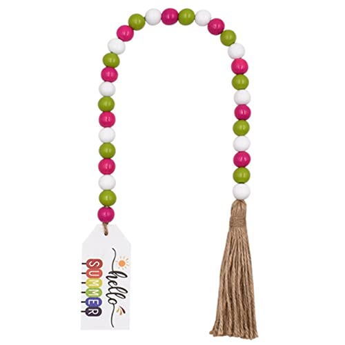 BELLIFFY Girlande Garten Tabletts Holz Perle Quaste Perlen Für Home Decor von BELLIFFY