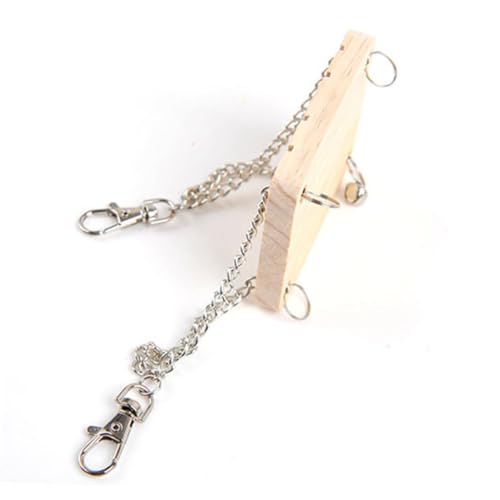 BELLIFFY Hamsterschaukel Holzspielzeug Hängendes Kleintier spielgerät für Hamster Meerschweinchen Chinchilla Leicht zu Befestigen und Reinigen von BELLIFFY