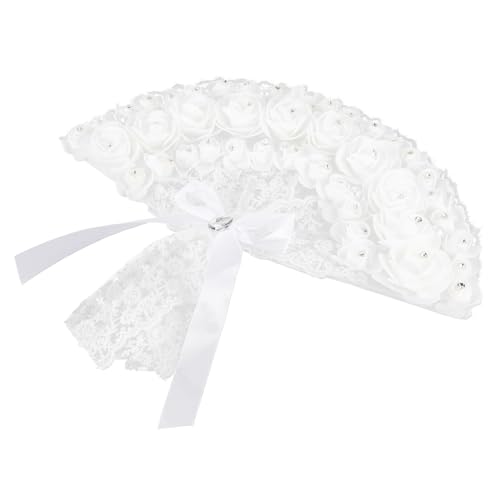 BELLIFFY Handgefertigter Brautfächer mit Strass und Spitzenblumen Dekorativer Hochzeit Fächer für Brautjungfern Elegantes Accessoire für Hochzeitsfeier Festival und Fotoshooting BELLIFFY Handgefertigter Brautfächer mit Strass und Spitzenblumen Dekorativer Hochzeit Fächer für Brautjungfern Elegantes Accessoire für Hochzeitsfeier Festival und Fotoshooting von BELLIFFY