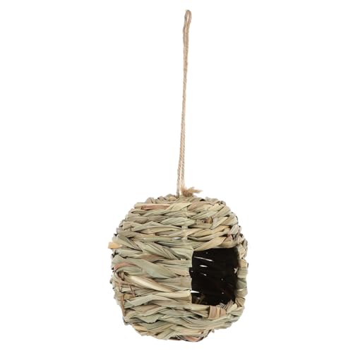 BELLIFFY Handgewebtes Vogelnest aus Gras Leichtes Wetterfestes Nistkasten für Vögel zum Aufhängen Natürliche Gartendeko Geeignet für Garten Terrasse Büro Ganzjährig Sicher und Komfortabel BELLIFFY Handgewebtes Vogelnest aus Gras Leichtes Wetterfestes Nistkasten für Vögel zum Aufhängen Natürliche Gartendeko Geeignet für Garten Terrasse Büro Ganzjährig Sicher und Komfortabel von BELLIFFY