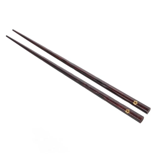 BELLIFFY Holz Essstäbchen im Japanischen Stil Wiederverwendbare Rutschfeste Essstäbchen mit Eleganten Goldenen Blumenmustern für Zuhause und Festliche Anlässe von BELLIFFY