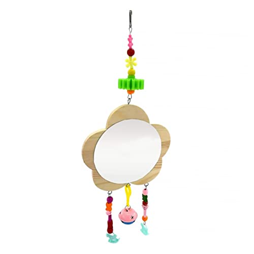 BELLIFFY Holz Haustierspielzeug Hühnerspiegel mit Glocke zum Aufhängen Robustes Spiegelspielzeug für Hühner und Zwerghühner Fördert und Geistige Entwicklung Zufällige Farbe BELLIFFY Holz Haustierspielzeug Hühnerspiegel mit Glocke zum Aufhängen Robustes Spiegelspielzeug für Hühner und Zwerghühner Fördert und Geistige Entwicklung Zufällige Farbe von BELLIFFY