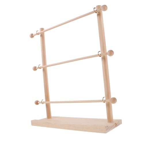 BELLIFFY Holzband-Organizer Mehrlagiger Spulenhalter Garnrollenständer für Nähfaden Tisch Organizer für Bastelzimmer Blumenladen Geschenkverpackung BELLIFFY Holzband-Organizer Mehrlagiger Spulenhalter Garnrollenständer für Nähfaden Tisch Organizer für Bastelzimmer Blumenladen Geschenkverpackung von BELLIFFY