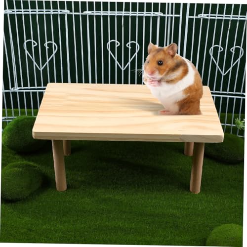 BELLIFFY Holzplattform für Hamsterkäfig aus Massivem Holz Robuste Kletter Entdeckungsfläche Sicheres Langlebiges Material Erweiterter Spielbereich für Hamster Zwerghamster Rennmäuse und BELLIFFY Holzplattform für Hamsterkäfig aus Massivem Holz Robuste Kletter Entdeckungsfläche Sicheres Langlebiges Material Erweiterter Spielbereich für Hamster Zwerghamster Rennmäuse und von BELLIFFY
