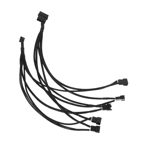 BELLIFFY Computerlüfter-adapterkabel Splitterkabel Lüfter-verlängerungskabel Für Mehrere Anschlüsse Haltbares Material Kompatibel Mit Verschiedenen Pc-lüftern von BELLIFFY