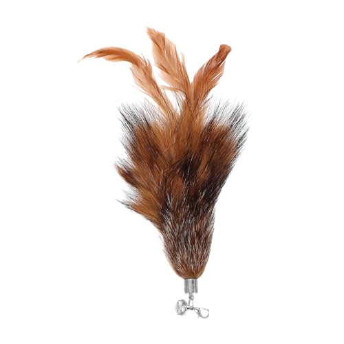 BELLIFFY Katzenspielzeug Künstlicher Wurm mit Insektenform Ersatzfedern für Interaktives Spiel und Beschäftigung von Wohnungskatzen Leicht und Tragbar für Kätzchen und Erwachsene Katzen von BELLIFFY