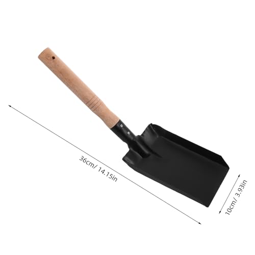 BELLIFFY Kleine Gartenschaufel mit Ergonomischem Holzgriff Robuste Eisenschaufel für Gartenboden Kompakt und Tragbar für Gartenarbeit und Outdoor einsätze Rutschfester Griff Langlebiges von BELLIFFY