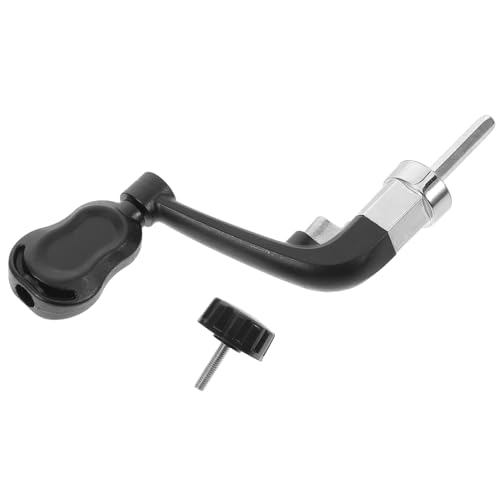 BELLIFFY Kleiner Faltbarer Angelrollen Griff aus Aluminiumlegierung und Nylon Ergonomisch Kompatibel Robust und Reisefreundlich für Spinn und Wurfrollen von BELLIFFY
