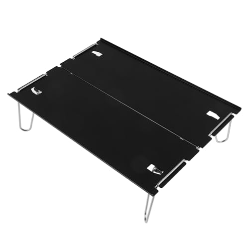 BELLIFFY Kleiner Faltbarer Campingtisch aus Aluminiumlegierung Leichter Klappbarer Outdoor Tisch für Picknick Wandern und Teegenuss Kompakt Schnell Abbaubar Tragbar Schwarz BELLIFFY Kleiner Faltbarer Campingtisch aus Aluminiumlegierung Leichter Klappbarer Outdoor Tisch für Picknick Wandern und Teegenuss Kompakt Schnell Abbaubar Tragbar Schwarz von BELLIFFY