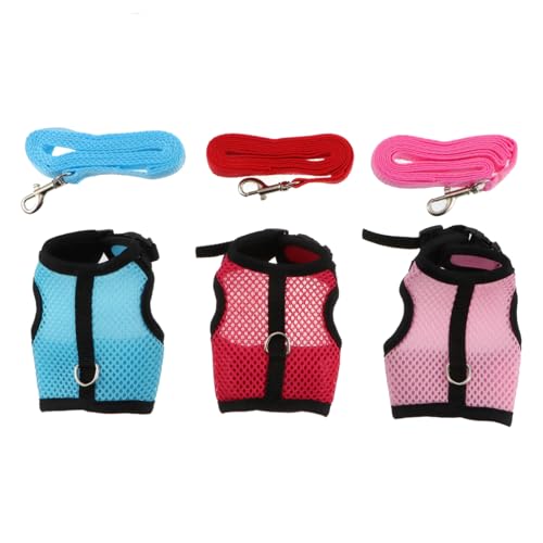 BELLIFFY Kleintier Geschirr und Leine Set Atmungsaktive Gepolsterte Kaninchen Meerschweinchen Weste Strapazierfähiges Material Farben Leicht und Bequem für Kleine Haustiere BELLIFFY Kleintier Geschirr und Leine Set Atmungsaktive Gepolsterte Kaninchen Meerschweinchen Weste Strapazierfähiges Material Farben Leicht und Bequem für Kleine Haustiere von BELLIFFY