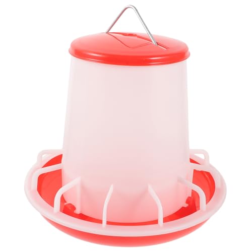 BELLIFFY Kunststoff Hühner Futtertröge mit Deckel Hängender Geflügel Futterspender Wiederverwendbar Leicht zu Reinigen Für Hühner Küken Tauben Geflügelzucht von BELLIFFY