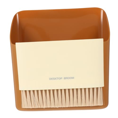 BELLIFFY Mini Kehrschaufel und Handfeger Set Kleines Besen Kehrblech Leichtes Desktop Reinigungsbürsten Set für Tastaturen Büros Autos und Camping Platzsparend und Detailgenau von BELLIFFY