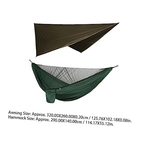 BELLIFFY Outdoor Hängematte mit Wasserdichtem Sonnendach Leichtes Camping Zelt Set für Garten Wandern Strand und Reisen Kompakt und Tragbar Wetterfest und Schnell Aufbaubar BELLIFFY Outdoor Hängematte mit Wasserdichtem Sonnendach Leichtes Camping Zelt Set für Garten Wandern Strand und Reisen Kompakt und Tragbar Wetterfest und Schnell Aufbaubar von BELLIFFY