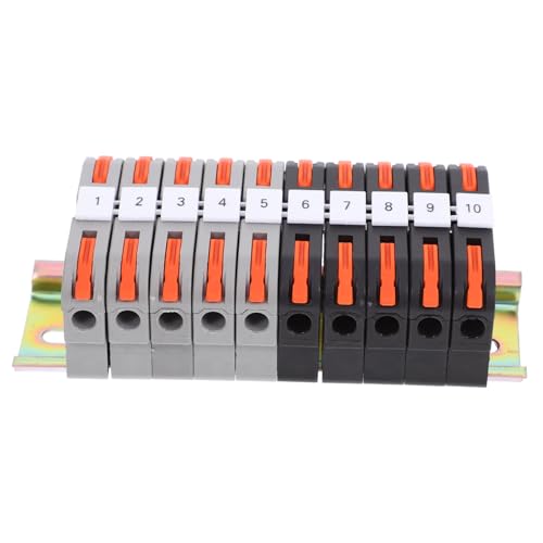 BELLIFFY Teiliges Din Schienen Klemmen Kompakte Polige Anschlussklemmen mit Schrauben Verbindungsschiene und Markierleiste Geeignet für Awg Elektrische Leitungen Inklusive Aufbewahrungsbox BELLIFFY Teiliges Din Schienen Klemmen Kompakte Polige Anschlussklemmen mit Schrauben Verbindungsschiene und Markierleiste Geeignet für Awg Elektrische Leitungen Inklusive Aufbewahrungsbox von BELLIFFY