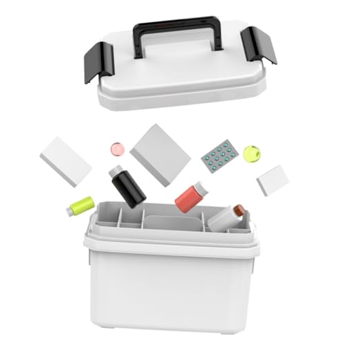 BELLIFFY Tragbare leichte Kunststoff Medizinbox mit mehrlagiger Aufbewahrung staubgeschützt und robust multifunktional für Zuhause Büro Reisen und Notfall kompakt BELLIFFY Tragbare leichte Kunststoff Medizinbox mit mehrlagiger Aufbewahrung staubgeschützt und robust multifunktional für Zuhause Büro Reisen und Notfall kompakt von BELLIFFY
