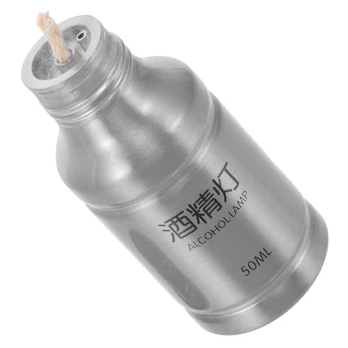 BELLIFFY Tragbarer Mini Alkoholbrenner Aluminiumlegierung Leichtes Heizgerät mit Docht für Labor Outdoor Camping Picknick Wissenschaftliche Experimente von BELLIFFY