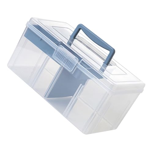 BELLIFFY Transparente Aufbewahrungsbox mit Griff Tragbarer Multifunktionaler Organizer für Bastel und Nähzubehör Große Doppellagige Sortierbox für Vielseitige Handwerksaufbewahrung BELLIFFY Transparente Aufbewahrungsbox mit Griff Tragbarer Multifunktionaler Organizer für Bastel und Nähzubehör Große Doppellagige Sortierbox für Vielseitige Handwerksaufbewahrung von BELLIFFY