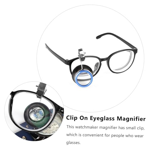 BELLIFFY Uhrmacherlupe mit Clip Vergrößerung Juwelierlupe für Brillenträger Uhr Reparatur Miniaturgravur Werkzeug für Juweliere und Hobbyisten von BELLIFFY