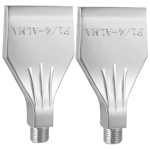 BELLIFFY Venturi-düse 2st Blasdüse Druckluftdüse Beschlagen Auto-fan Bläst Winddüse Lüfter Flachdüse Zubehör Für Windkühlmaschinen Strahldüse Aus Metall Aluminiumlegierung Silver von BELLIFFY