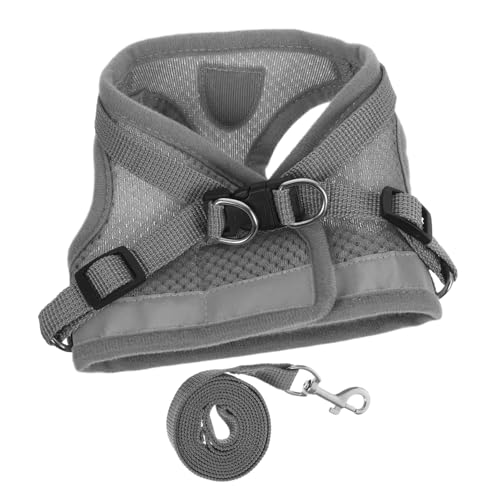 BELLIFFY Geschirr Und Leine Set Für Kätzchen Verstellbare Netzweste Für Kleine Haustiere Bequeme Passform Strapazierfähiges Material Inklusive Leine Für Outdoor-aktivitäten BELLIFFY Geschirr Und Leine Set Für Kätzchen Verstellbare Netzweste Für Kleine Haustiere Bequeme Passform Strapazierfähiges Material Inklusive Leine Für Outdoor-aktivitäten von BELLIFFY