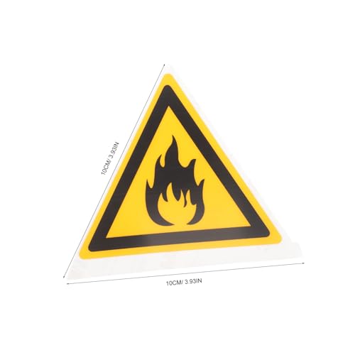 BELLIFFY Warnschild Brennbares Material Selbstklebend Witterungsbeständig Dreieckiges Feuerwarnzeichen Für Waldschutz Werkstatt Schule Öffentliches Gelände BELLIFFY Warnschild Brennbares Material Selbstklebend Witterungsbeständig Dreieckiges Feuerwarnzeichen Für Waldschutz Werkstatt Schule Öffentliches Gelände von BELLIFFY