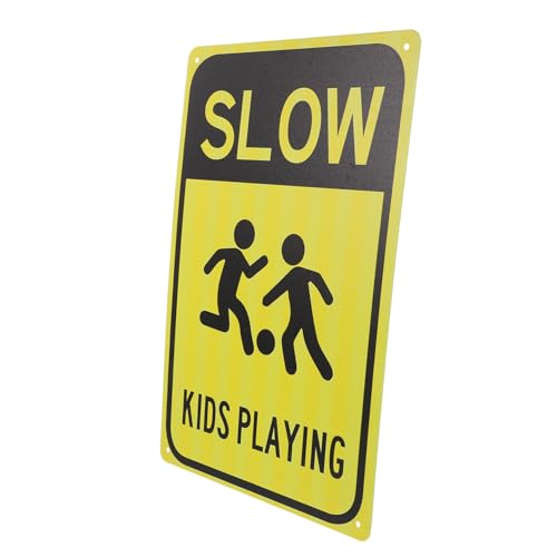 BELLIFFY Wetterfestes Eisen verkehrsschild Achtung Sicherheitswarnung für Straßen Robustes Leicht Tragbares Hinweisschild zur Verkehrsberuhigung im Öffentlichen und Privaten Bereich BELLIFFY Wetterfestes Eisen verkehrsschild Achtung Sicherheitswarnung für Straßen Robustes Leicht Tragbares Hinweisschild zur Verkehrsberuhigung im Öffentlichen und Privaten Bereich von BELLIFFY