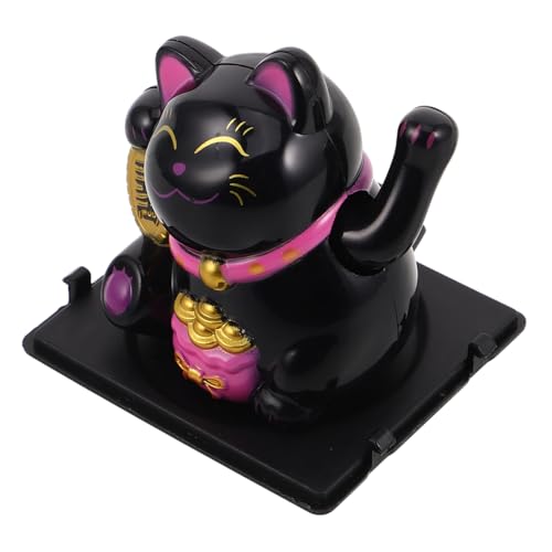 BELLIFFY Winkende Glückskatze Auto Deko Kleine Wackelfigur Kreative Kätzchen Figur Für Armaturenbrett Frauen Geschenk von BELLIFFY