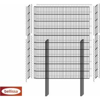 BELLISSA Gabione »Limes Pico«, BxHxL: 12 x 150 x 115 cm, Stahl - silberfarben von BELLISSA