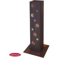 Bellissa - Corten Feuersäule 70cm Lichtsäule Windlicht Säule Garten Terrasse Deko von BELLISSA