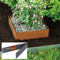 Bellissa - Rasenkante Square Corten 30x30cm H20cm Beetumrandung Beeteinfassung Bellissa - Rasenkante Square Corten 30x30cm H20cm Beetumrandung Beeteinfassung von BELLISSA