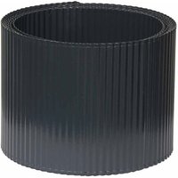 Bellissa - Rasenkante kleine Welle anthrazit 500x14 cm Beet-Umrandung Rasen Kante von BELLISSA