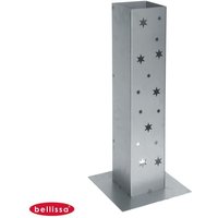 Bellissa - Corten Feuersäule 70cm Lichtsäule Windlicht Säule Garten Terrasse Deko - Sterne von BELLISSA