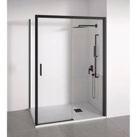 BELLOBATH – Eckige Duschwand 1 Schiebetür + 2 feste Türen – Kalkabweisendes Glas - Schwarz - Anpassbare Breite 100-105x72-75 - Linke Tür BELLOBATH – Eckige Duschwand 1 Schiebetür + 2 feste Türen – Kalkabweisendes Glas - Schwarz - Anpassbare Breite 100-105x72-75 - Linke Tür von BELLOBATH