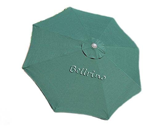 BELLRINO Decor Ersatzschirm Hunter Green, stark und dick, für 2,7 m 8 Rippen, Hunter Green (nur Baldachin) von BELLRINO