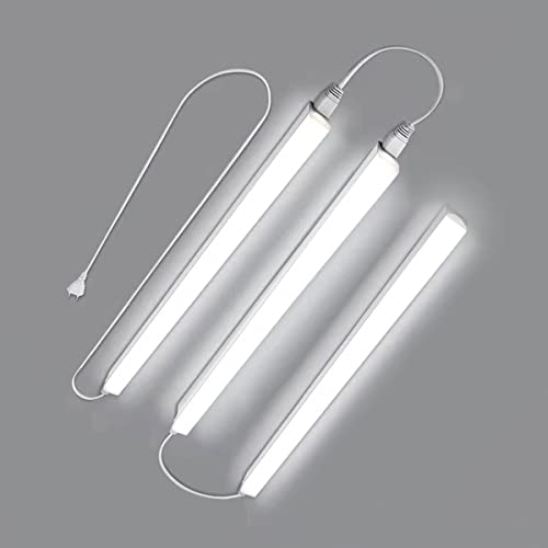3x 4W Unterbauleuchte Küche LED 220v, 30CM 440LM Lichtleiste Unterbau Schrankbeleuchtung, 4000K Ultraleicht Röhre Küchenlicht für Kleiderschrank, Korridor, Garage, Werkstatt von BELOEE